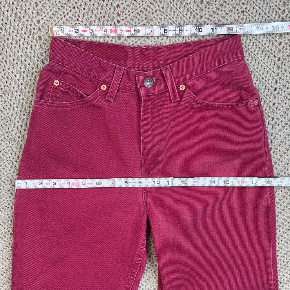 Vintage 90s Red 912 Levi’s Jeans - Slim Fit Tapered Leg - Size 26 x 30 - Picture 5 of 8